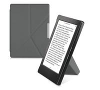 kwmobile Origami Case Compatible with Kobo Aura H2O Edition 1 Case - Slim PU Leather Cover with Stand - Anthracite