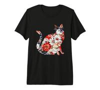 Origami cat Japanese Cherry Blossom Cats Japan Premium T-Shirt