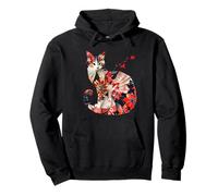 Origami cat Japanese cherry blossom cats Japan Pullover Hoodie