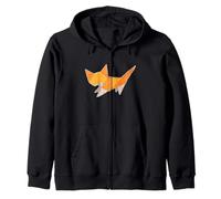 Origami cat Zip Hoodie