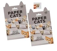 Origami Cats,100 Sheets Paper Cats Origami Paper Ca/ts Cat Origam/i DIY 3D Pape/r Ca/ts Origam/i Kit DIY Pape/r C/ats O/rigami Creative O/rigami Animal Kit for Lovers Handmade Cat Desk Decoration Gift
