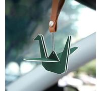 Origami Crane Car Hanging Ornament with Natural Scented Aromatherapy, Car Rear View Mirror Hanging Accessories, Odor Eliminator for Study, Bedroom, Living Room (Ocean)