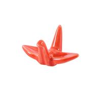 Origami Crane Chopstick Holder,Porcelain Chopstick Rest Ceramic Chopsticks Holder Origami Crane Chopsticks Stand Rest for Spoon Fork Tableware(Orange)