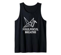 Origami Crane Fold Focus Breathe Mindfulness Tank Top