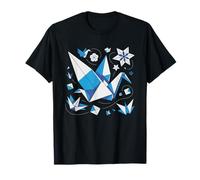 Origami Crane Silhouette Night Paper Art Crafter T-Shirt