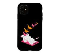 Origami Crane Writing Design - Paper Flight Case for iPhone 11