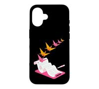 Origami Crane Writing Design - Paper Flight Case for iPhone 16