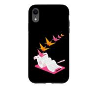 Origami Crane Writing Design - Paper Flight Case for iPhone XR