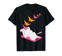 Origami Crane Writing Design - Paper Flight T-Shirt