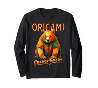 Origami 'Crease Beast' Bear s Paper Folding Hobbyist Long Sleeve T-Shirt