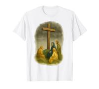 Origami Design of Disciples Faith Walk Jesus Cross Christian T-Shirt