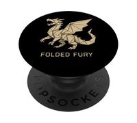 Origami Dragon Geometric Art Folded Fury PopSockets Adhesive PopGrip