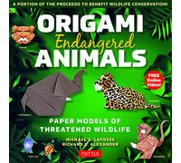 Origami Endangered Animals Kit: Paper Models of Threatened Wildlife