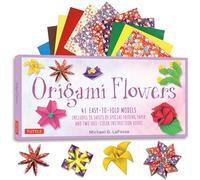 Origami Flowers Kit: 41 Easy-to-fold Models - Includes 98 Sheets of Special Folding Paper (Kit with Two instruction Books of 41 Projects) Great for Kids and Adults!