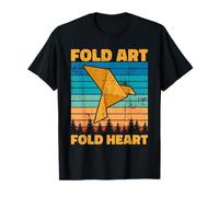 Origami - fold Art fold Heart - Folding T-Shirt