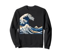 Origami Hokusai wave Japanese art Asian waves Sweatshirt