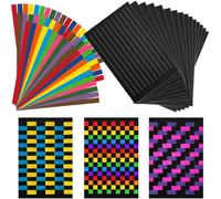 Origami Joy 15 Paper Weaving Project • Anxiety Relief PaperCraft • DIY Placemats with ¾-inch Paper Strips and 9x14-inch Mats • Beginner Learn to Weave • Arts & Craft Kits for Home and Classroom Decor