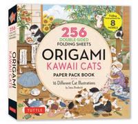 Origami Kawaii Cats Paper Pack Book : 256 Double-Sided Folding Sheets (Includes Instructions for 8 Models)