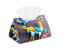 Origami Multi-Color Paper Cranes 1 Pcs Rectangle Tissue Box for Living Room Office Home Decor
