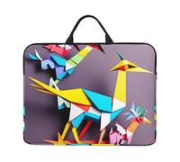 Origami Multicolor Papercraft Cranes 1 Print 14in Laptop Case Sleeve Water-Resistant Portable Notebook Cover Bag For Office