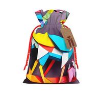 Origami Multicolor Papercraft Cranes 1 Print Gift Drawstring Bags Reusable Present Sack Versatile Birthday Holiday Party Favors