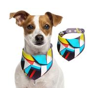 Origami Multicolor Papercraft Cranes 1 Print Pet Cotton Double Sided Scarf Soft Stylish Winter Wear For Dogs Cats Pets Accessory