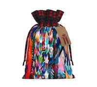 Origami Multicolor Papercraft Cranes Printed drawstring gift bags Christmas drawstring gift bags perfect for Christmas party decorations and candy wrapping