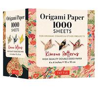 Origami Paper 1,000 sheets Kimono Patterns 4" (10 cm): Tuttle Origami Paper: High-Quality Double-Sided Origami Sheets Printed with 12 Different ... 12 ... 12 Different Designs (Instructions Included)