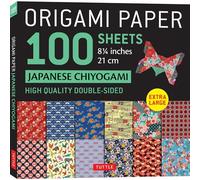 Origami Paper 100 sheets Japanese Chiyogami 8 1/4" (21 cm): Double-Sided Origami Sheets Printed with 12 Different Patterns (Instructions for 5 ... ... (Instructions for 5 Projects Included)