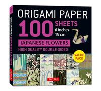 Origami Paper 100 sheets Japanese Flowers 6" (15 cm): Double-Sided Origami Sheets Printed with 12 Different Patterns (Instructions for Projects Included)
