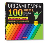 Origami Paper 100 sheets Rainbow Colors 8 1/4" (21 cm): Double-Sided Origami Sheets Printed with 12 Different Color Combinations (Instructions for 5 Projects Included)