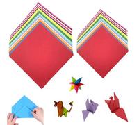 Origami Paper 200 Sheets - 20 Colours Craft Paper in 10 x 10 and 15 x 15 cm - Square Folding Paper for Children and Adults, Ideal for DIY, Crafts, School and Party Decoration