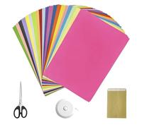 Origami Paper, 200 Sheets A4 Coloured Paper, 20 Assorted 70gsm Colours Folding Papers for DIY Arts Craft Projects (297mm x 210mm)