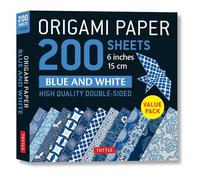 Origami Paper 200 sheets Blue and White Patterns 6 15 cm by Edited by Tuttle Publishing