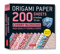 Origami Paper 200 sheets Cherry Blossoms 6" (15 cm): Tuttle Origami Paper: High-Quality Origami Sheets Printed with 12 Different Patterns: ... Sheets ... Colors: Instructions for 8 Projects Included