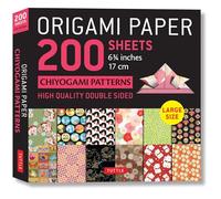 Origami Paper 200 sheets Chiyogami Patterns 6 3/4" (17cm) | Notebook / blank book