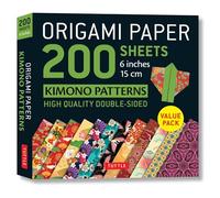 Origami Paper 200 sheets Kimono Patterns 6 (15 cm): Tuttle Origami Paper: Double-Sided Origami Sheets Printed with 12 Patterns (Instructions for 6 Projects Included)