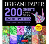 Origami Paper 200 sheets Marbled Patterns 6" (15 cm) : Tuttle Origami Paper: Double Sided Origami Sheets Printed with 12 Different Patterns (Instructions for 6 Projects Included)