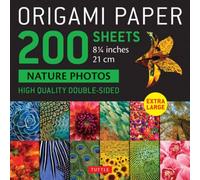 Origami Paper 200 sheets Nature Photos 8 1/4" (21 cm) : Double-Sided Origami Sheets Printed with 12 Photographs (Instructions for 6 Projects Included)