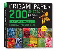Origami Paper 200 Sheets Nature Photos 8 1/4" (21 CM): Extra Large Tuttle Origami Paper: High-Quality Double Sided Origami Sheets Printed with 12 ... ... (Instructions for 6 Projects Included)