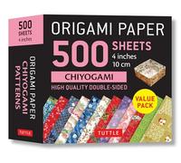 Origami Paper 500 sheets Chiyogami Patterns 4" (10 cm): High-Quality Double-Sided Origami Papers Printed with 12 Different Patterns: Tuttle ... with ... with 12 Different Illustrated Patterns