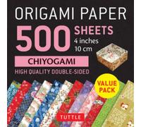 Origami Paper 500 sheets Chiyogami Patterns 4" (10 cm) : Tuttle Origami Paper: Double-Sided Origami Sheets Printed with 12 Different Illustrated Patterns