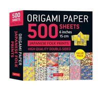 Origami Paper 500 sheets Japanese Folk Prints 6" (15 cm): Tuttle Origami Paper: Double-Sided Origami Sheets Printed with 12 Different Patterns (Instructions for 5 Projects Included)