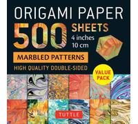 Origami Paper 500 sheets Marbled Patterns 4" (10 cm)
