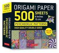 Origami Paper 500 sheets Psychedelic Patterns 6" (15 cm): Tuttle Origami Paper: Double-Sided Origami Sheets Printed with 12 Different Designs (Instructions for 5 Projects Included)