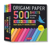 Origami Paper 500 sheets Rainbow Colors 6" (15 cm): Tuttle Origami Paper: High-Quality Double-Sided Origami Sheets Printed with 12 Color Combinations ... (Instructions for 5 Projects Included)