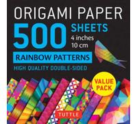 Origami Paper 500 sheets Rainbow Patterns 4" (10 cm) : Double-Sided Origami Sheets Printed with 12 Different Colorful Patterns
