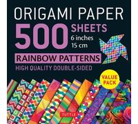 Origami Paper 500 sheets Rainbow Patterns 6 inch (15 cm)