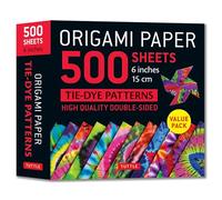 Origami Paper 500 sheets Tie-Dye Patterns 6" (15 cm): Tuttle Origami Paper: Double-Sided Origami Sheets Printed with 12 Designs (Instructions for 6 Projects Included) (Tuttle Specials)
