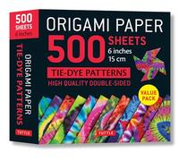 Origami Paper 500 sheets Tie-Dye Patterns 6" (15 cm): Tuttle Origami Paper: High-Quality Double-Sided Origami Sheets Printed with 12 Different ... (Instructions for 6 Projects Included)